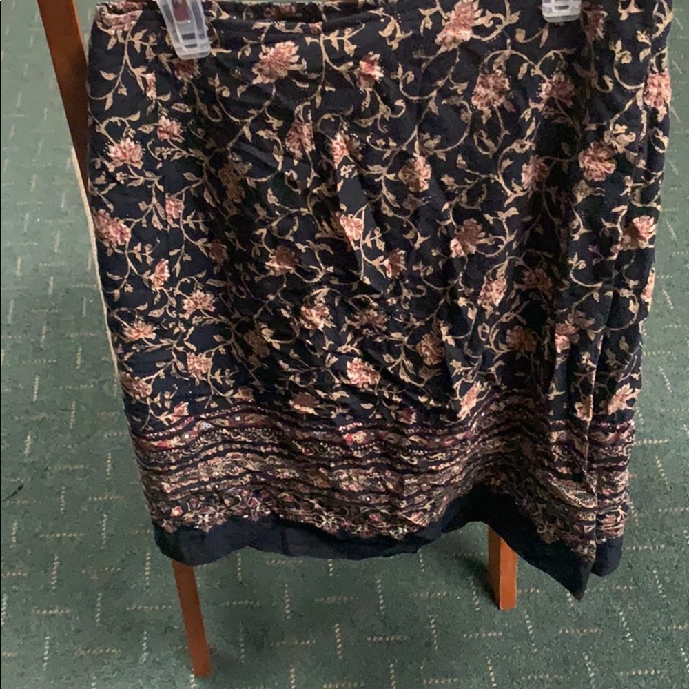 Vintage Hunt Club floral mini wrap skirt sz 6P